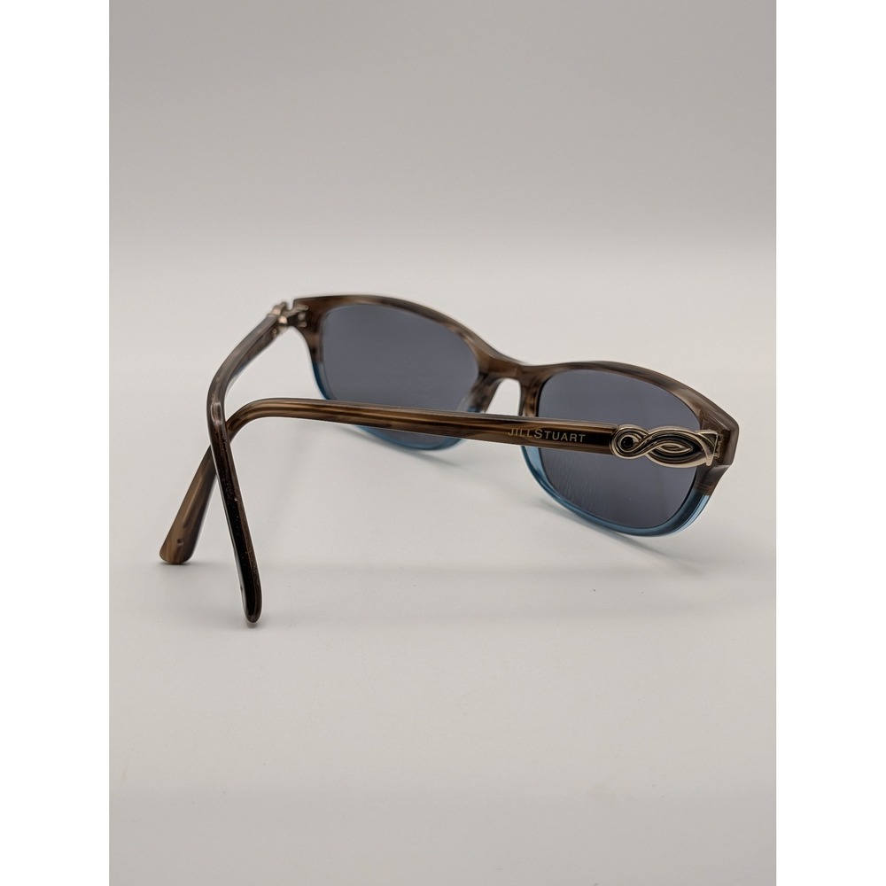 Jill Stuart JS 317-2 Womens Brown Blue Rectangular Eyeglass Frames 53-16-130